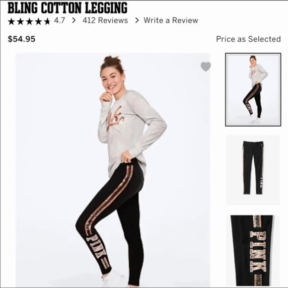 NWT VS PINK LARGE BLING SET - Picture 5 of 8